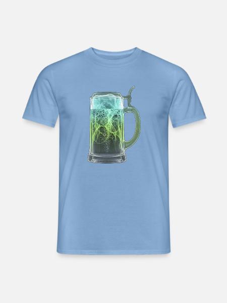 Röntgen Bier Bierkrug - Männer T-Shirt - Carolina Blue
