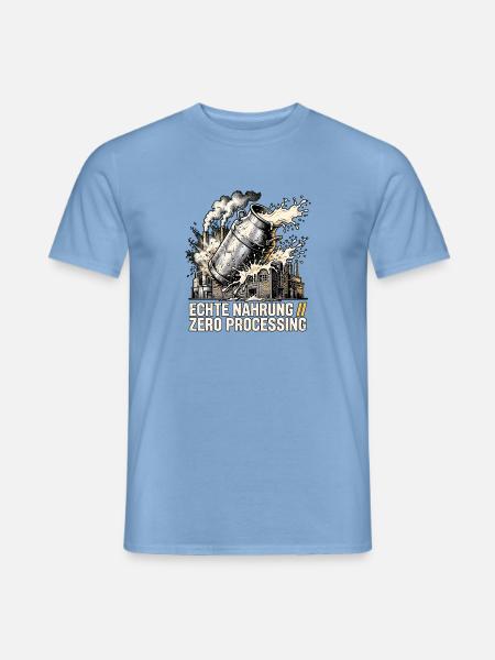 Echte Milch Rohmilch - Männer T-Shirt - Carolina Blue