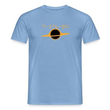 Schwarzes Loch - Männer T-Shirt - Carolina Blue - Vorne - AI Model Male 178 light (178cm)