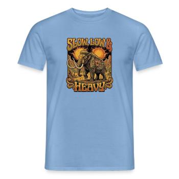 Metal Mammut Death Metal Rock - Männer T-Shirt - Carolina Blue - Vorne - AI Model Male 178 light (178cm)