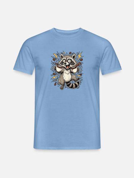 ADHS Kaffee Waschbär - Männer T-Shirt - Carolina Blue