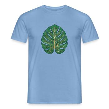 Datenblatt - Männer T-Shirt - Carolina Blue - Vorne - AI Model Male 178 light (178cm)