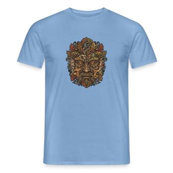 Wald Gesicht - Männer T-Shirt - Carolina Blue - Vorne - AI Model Male 178 light (178cm)