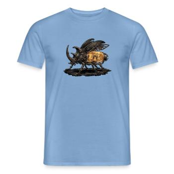 Elektro Insekt Roboter - Männer T-Shirt - Carolina Blue - Vorne - AI Model Male 178 light (178cm)