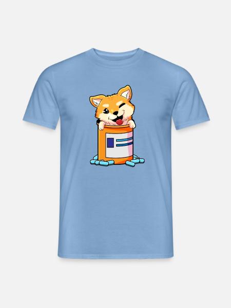 Shiba Inu Humor - Männer T-Shirt - Carolina Blue