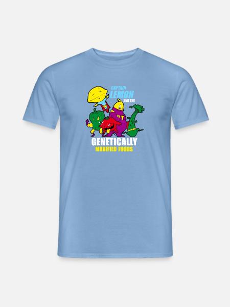 captain lemon an the genetically food - Männer T-Shirt - Carolina Blue