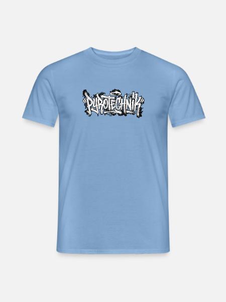 Pyrotechnik Graffiti - Männer T-Shirt - Carolina Blue