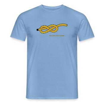 Eight Knots - Knot Ship Captain Sailing Anchor - Men's T-Shirt - carolina blue - Front - AI Model Male 178 light (178cm)