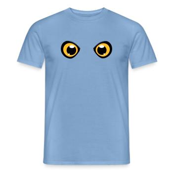 deux yeux brillants d'un hibou - T-shirt homme - carolina blue - Devant - AI Model Male 178 light (178cm)