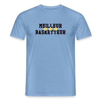 Best Basketball Player - Men's T-Shirt - carolina blue - Front - AI Model Male 178 light (178cm)
