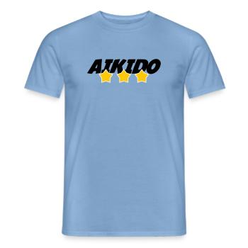 Aikido – Kampfsport – Aikido - Männer T-Shirt - Carolina Blue - Vorne - AI Model Male 178 light (178cm)