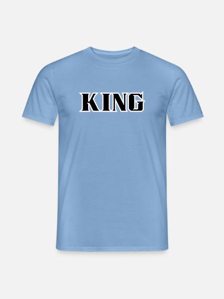 King Classic Text - Men's T-Shirt - carolina blue