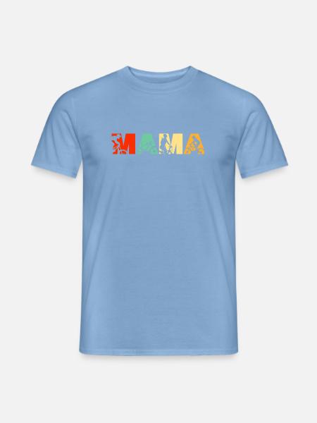 Mountainbike-Mama Offroad-Radfahren - Männer T-Shirt - Carolina Blue