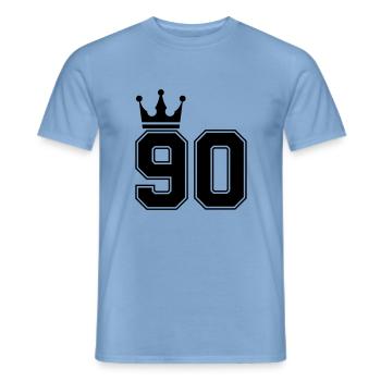 90 krone - Männer T-Shirt - Carolina Blue - Vorne - AI Model Male 178 light (178cm)