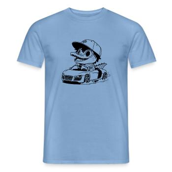 croco voiture - T-shirt homme - carolina blue - Devant - AI Model Male 178 light (178cm)