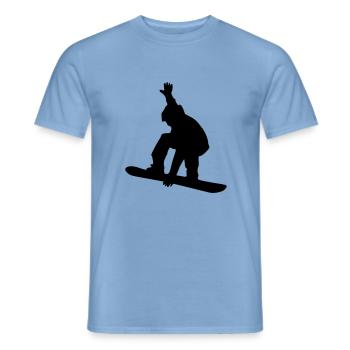 snowboard - T-shirt homme - carolina blue - Devant - AI Model Male 178 light (178cm)
