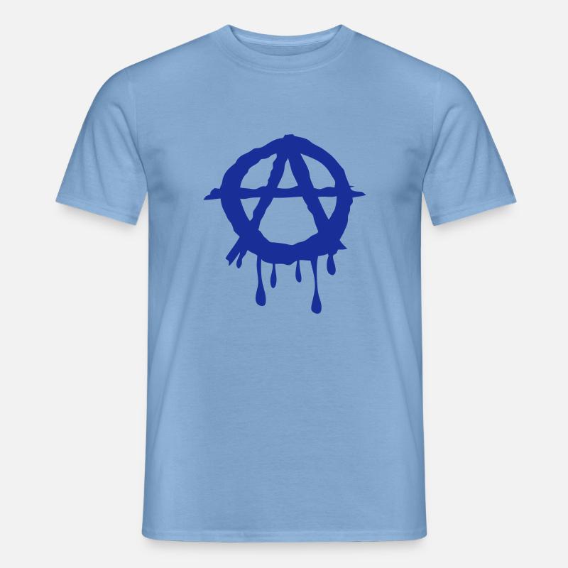 a anarchy logo 602 - Männer T-Shirt - Carolina Blue