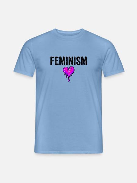 FEMINISM - Männer T-Shirt - Carolina Blue