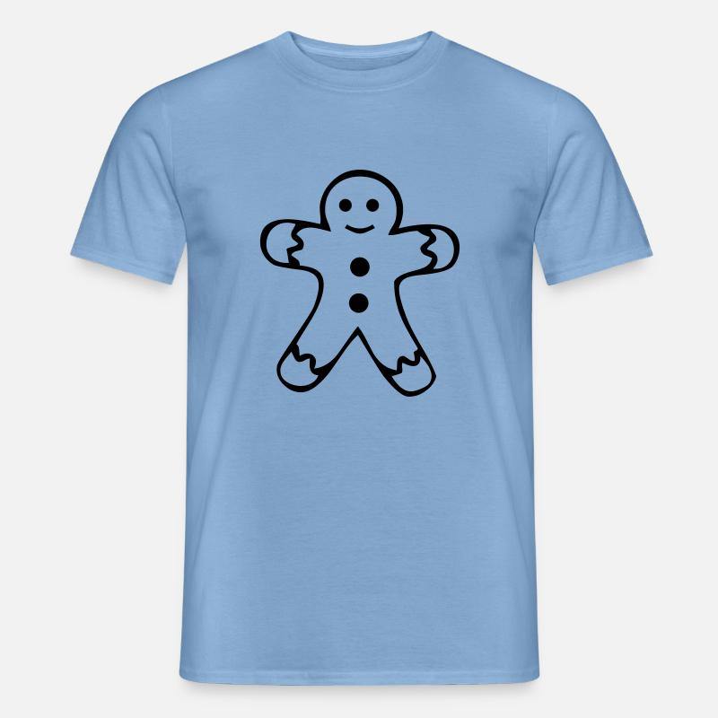 lebkuchenmann_01 - Männer T-Shirt - Carolina Blue