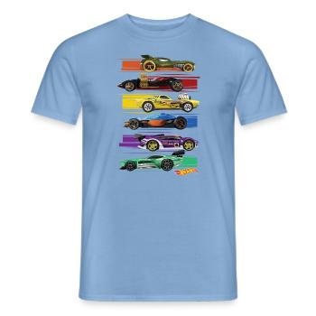 Hot Wheels Racers - Männer T-Shirt - Carolina Blue - Vorne - AI Model Male 178 light (178cm)