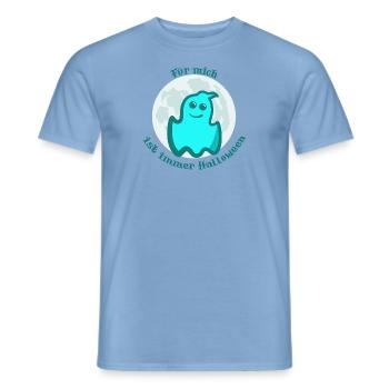 Niedlicher Geist Halloween - Männer T-Shirt - Carolina Blue - Vorne - AI Model Male 178 light (178cm)