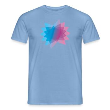 Bineeyo Stern - Männer T-Shirt - Carolina Blue - Vorne - AI Model Male 178 light (178cm)