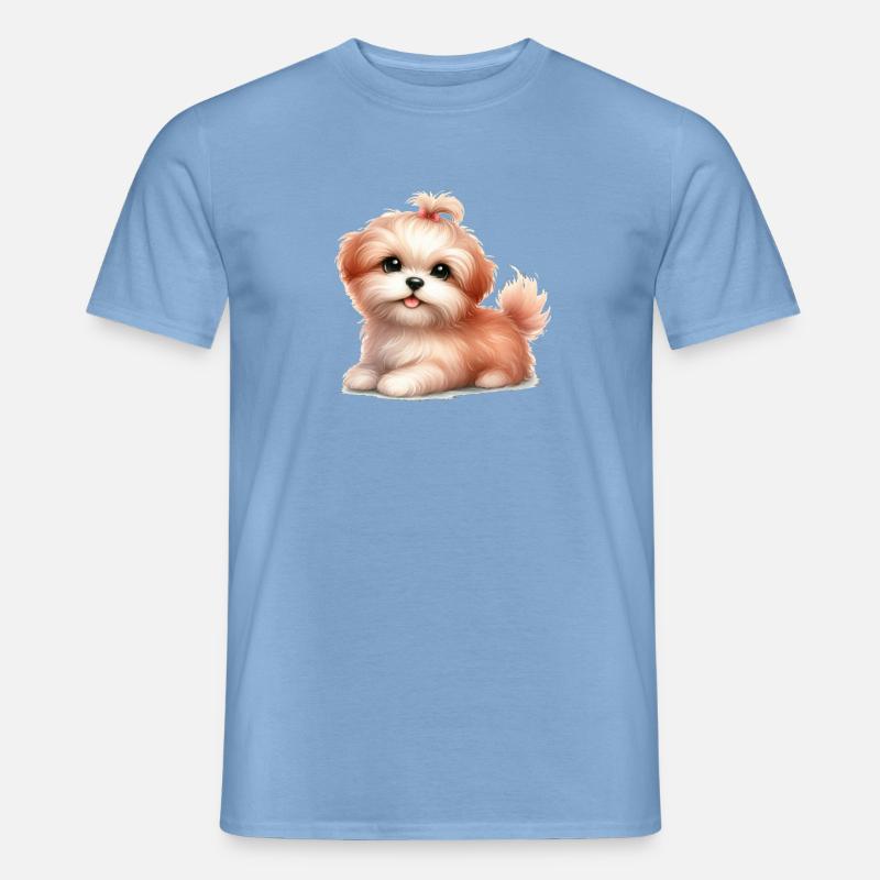 Süßer Hund - Männer T-Shirt - Carolina Blue