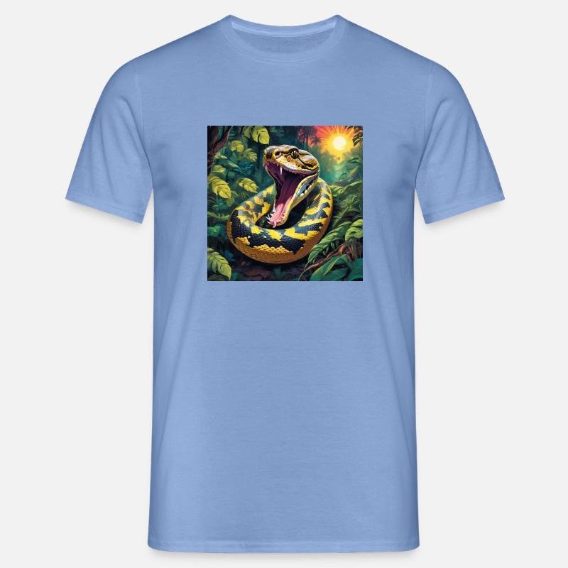 Serpent python - T-shirt Homme - carolina blue