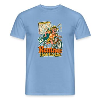 Rentner I hob koa Zeit - Männer T-Shirt - Carolina Blue - Vorne - AI Model Male 178 light (178cm)