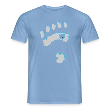 Eisbär 8 - Männer T-Shirt - Carolina Blue - Vorne - AI Model Male 178 light (178cm)