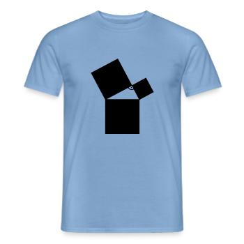 mathématique - T-shirt homme - carolina blue - Devant - AI Model Male 178 light (178cm)