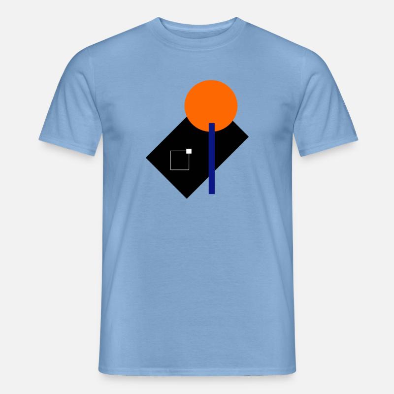 Design mit geometrischen Formen - Männer T-Shirt - Carolina Blue