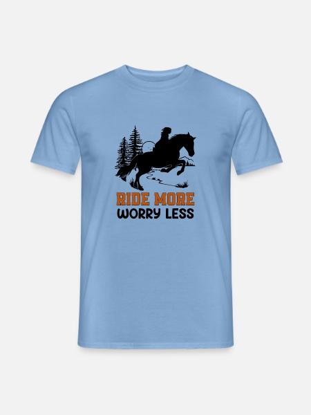 Pferd Pferdeliebhaberin, Pferde Horse. Love Horses - Männer T-Shirt - Carolina Blue