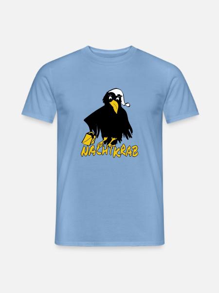 Nachtkrab, Nachtkrapp - Männer T-Shirt - Carolina Blue