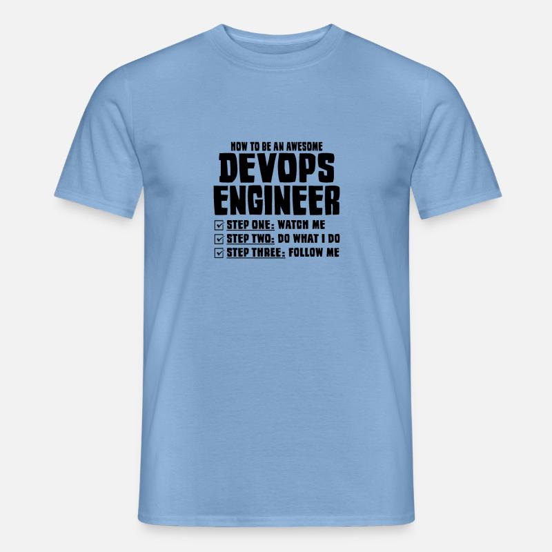 Devops Sys-Admin Developer - T-shirt męski - błękit karoliński