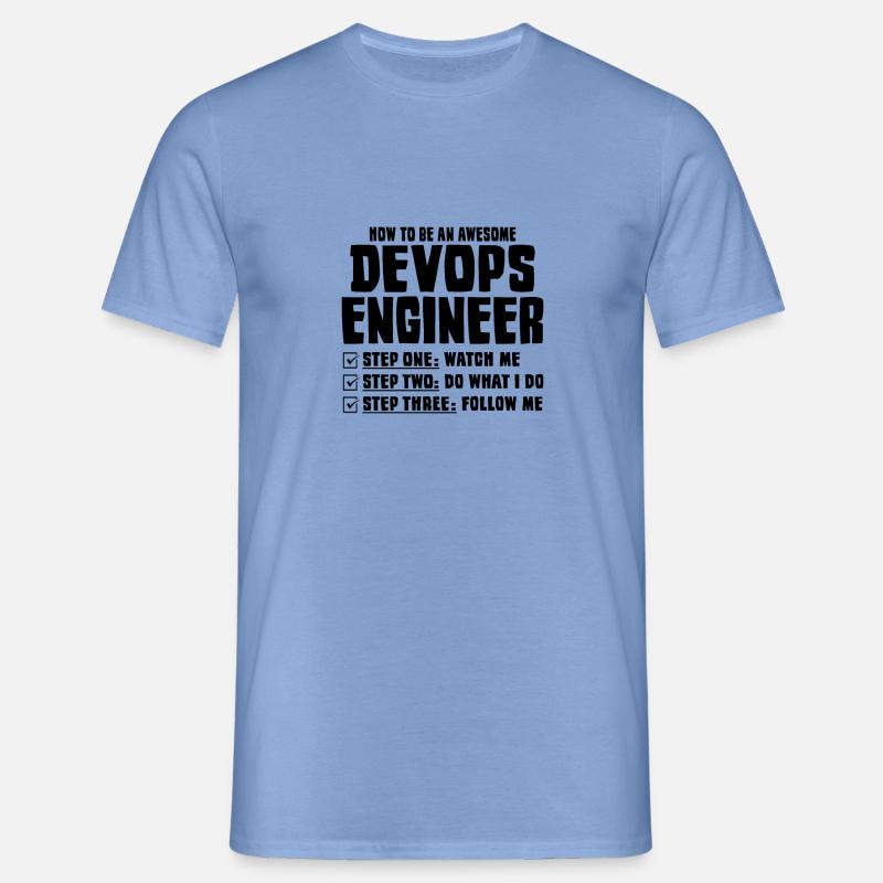 Devops Sys-Admin Entwickler - Männer T-Shirt - Carolina Blue