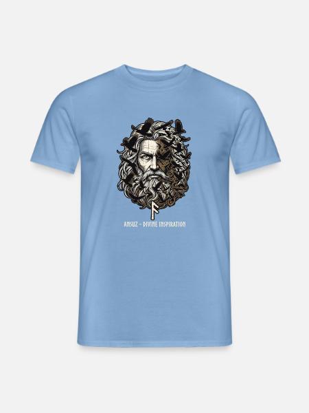 Germanen Runen Opa - Männer T-Shirt - Carolina Blue