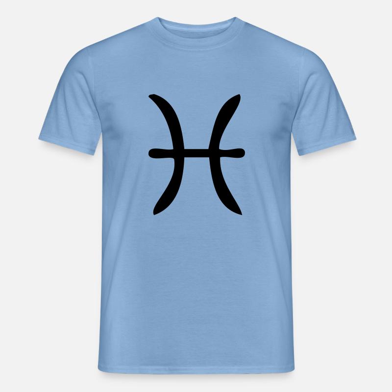 Fische Sternzeichen - Männer T-Shirt - Carolina Blue
