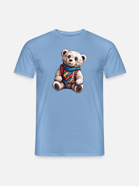 Teddybär / Kuscheltier / Stofftier / Geschenkidee - Männer T-Shirt - Carolina Blue