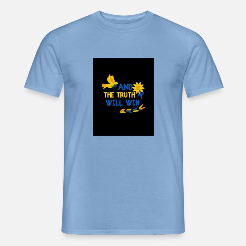 Frieden - Männer T-Shirt - Carolina Blue