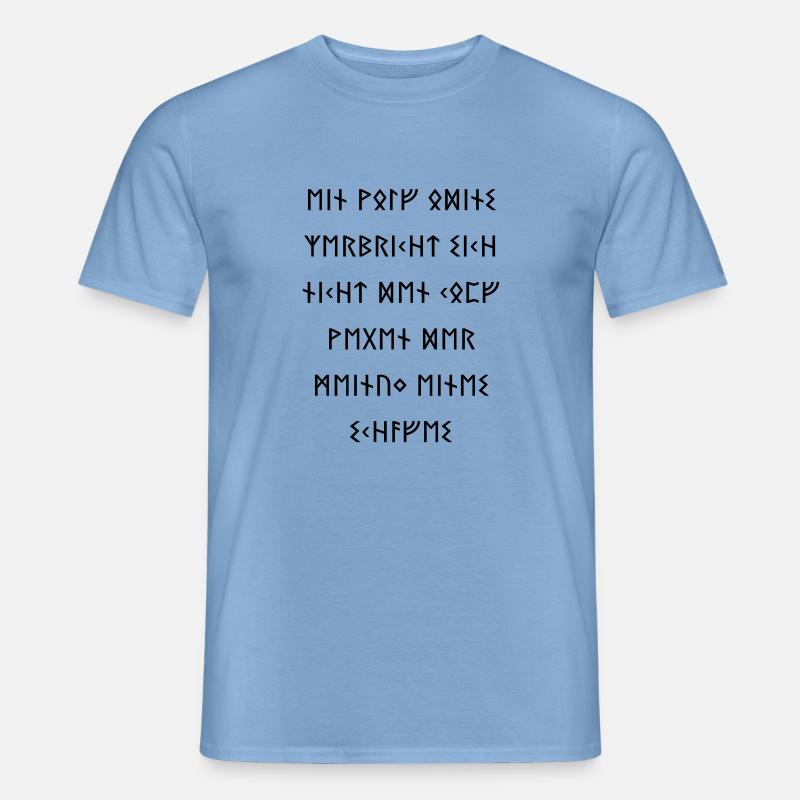 Ein Wolf Odins 2 - Männer T-Shirt - Carolina Blue