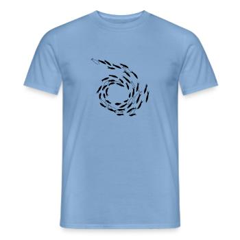 Poissons - T-shirt homme - carolina blue - Devant - AI Model Male 178 light (178cm)