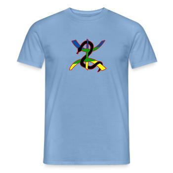 Azrem Amazigh - T-shirt homme - carolina blue - Devant - AI Model Male 178 light (178cm)