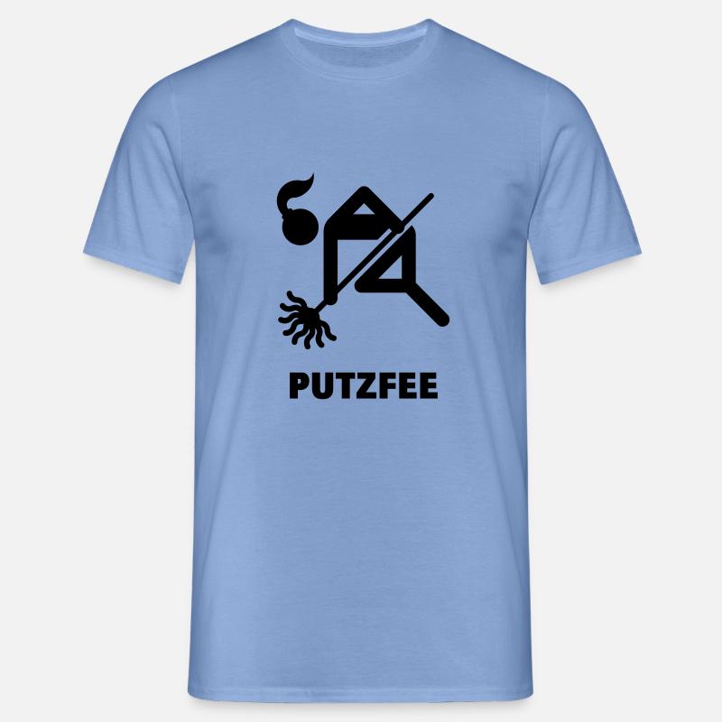 Putzfee / Putzfrau - Männer T-Shirt - Carolina Blue