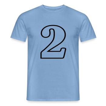 2 - Männer T-Shirt - Carolina Blue - Vorne - AI Model Male 178 light (178cm)