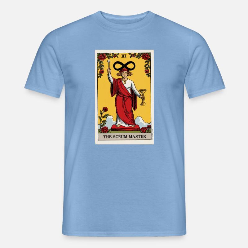 Das Infinity Tarot Scrum Master Design - Männer T-Shirt - Carolina Blue