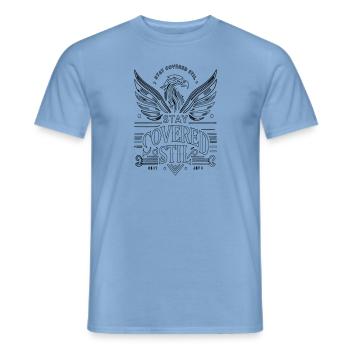 Graceful Power - Männer T-Shirt - Carolina Blue - Vorne - AI Model Male 178 light (178cm)