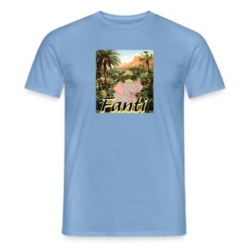 Fanti aus zwei außergewöhnliche Freunde - Männer T-Shirt - Carolina Blue - Vorne - AI Model Male 178 light (178cm)