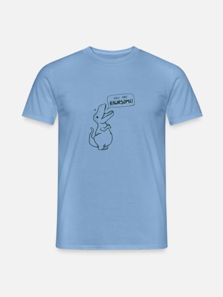Süßer Dino Spruch "You are Rawrsome" - Männer T-Shirt - Carolina Blue