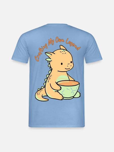 Süßer Basteldrache – Kawaii Teeliebhaber-Geschenktasse - Männer T-Shirt - Carolina Blue
